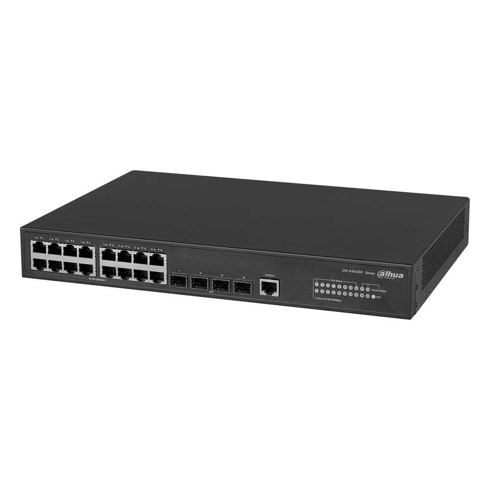Dahua AS4300 Series Managed Switch - DH-AS4300-16GT4GF (16x 10/100/1000 + 4x 100/1000 SFP Ports)