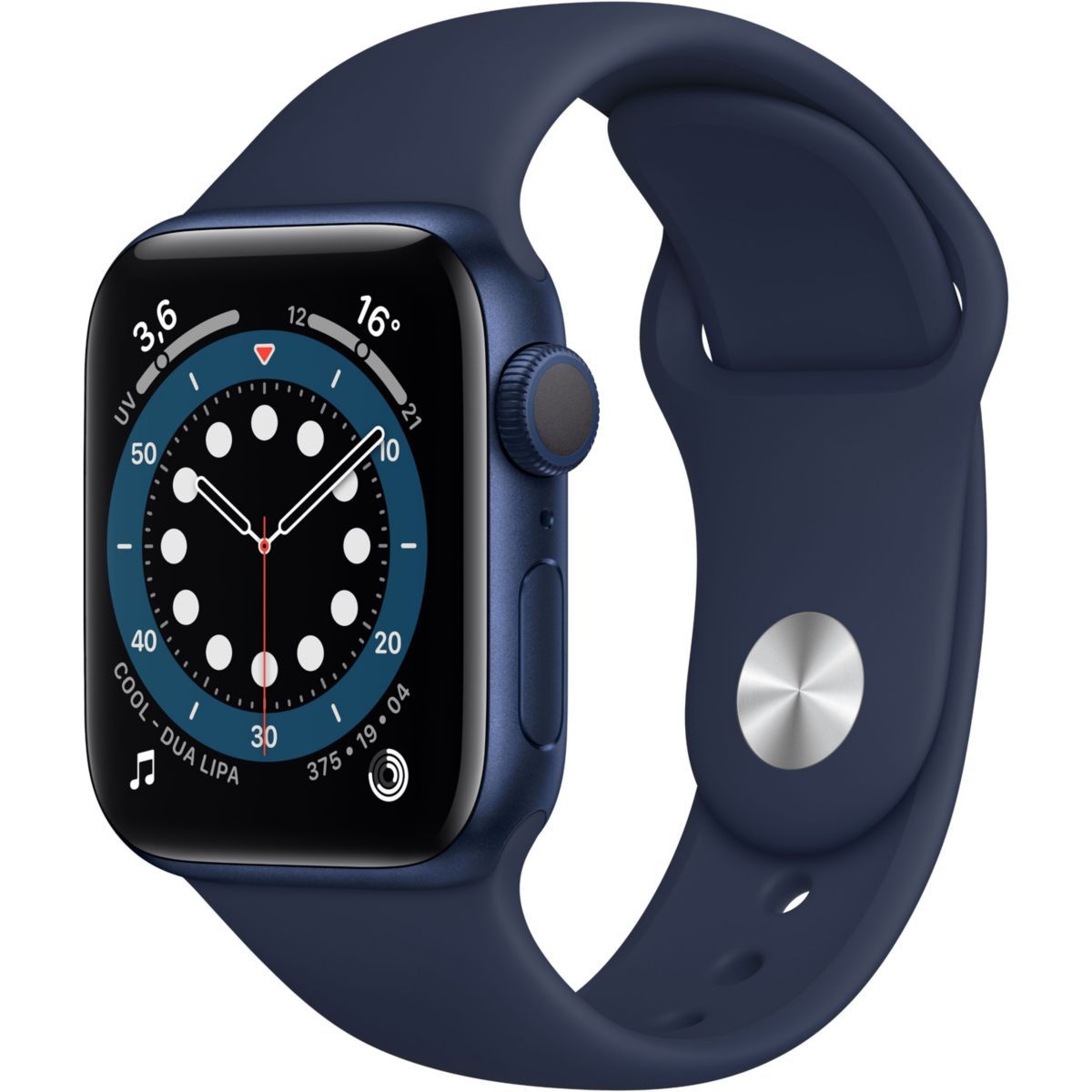Apple Watch Serie 6 (GPS) - Caja de Aluminio Azul 40 mm con Banda Deportiva (Azul Marino)