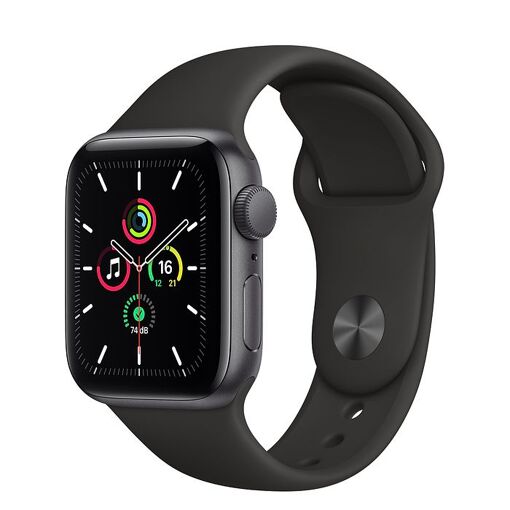 Apple Watch SE (GPS) - 40mm Grey Aluminum Case with Black Sport Band