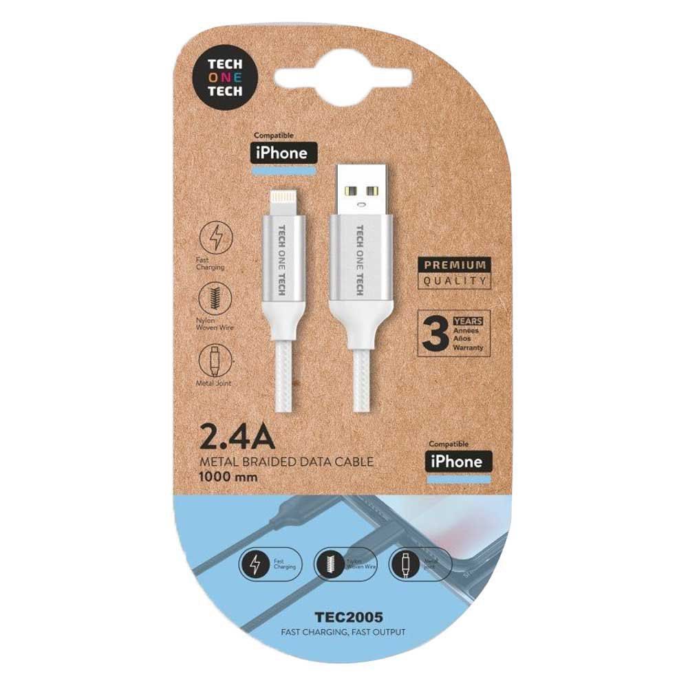 Tech One Tech USB-A to Lightning Cable, 1m (TEC2005)