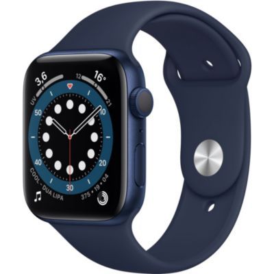 Apple Watch Series 6 (GPS) - 44mm Aluminium Case Blue with Navy Sport Band