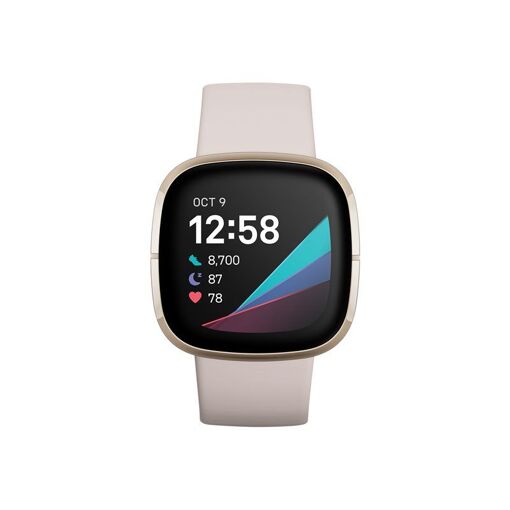 Fitbit Sense - Montres connectées en acier inoxydable or rose