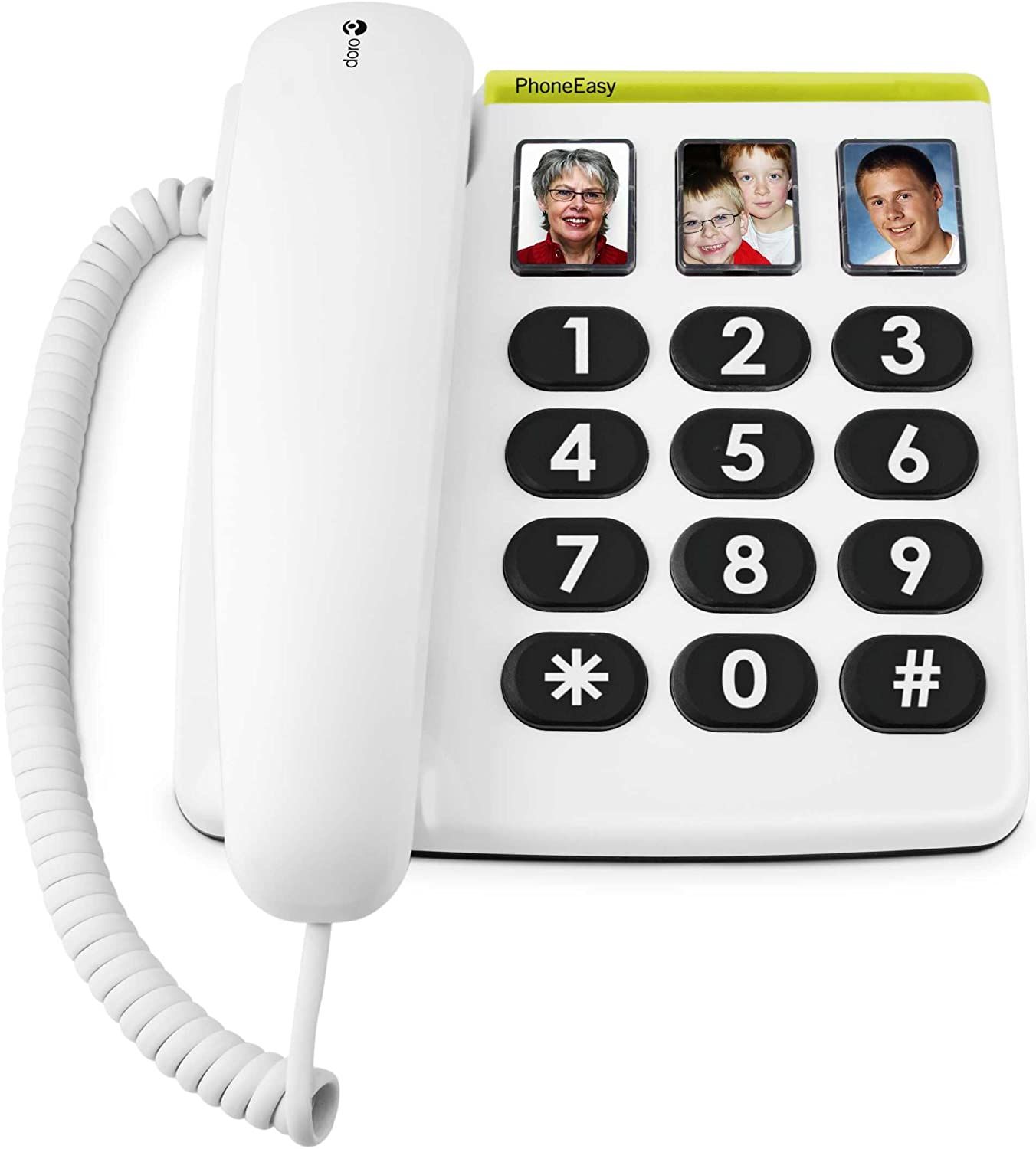 Doro Senior Corded Telephone with Extra-Large Keys - White