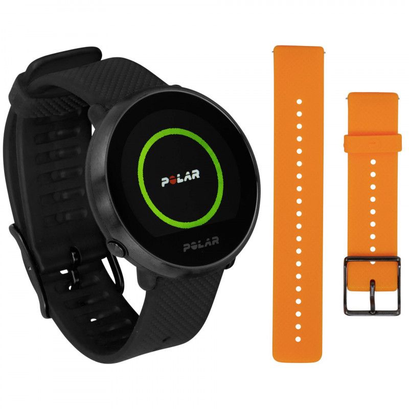 Polar IGNITE Black M/L + Orange Bracelet
