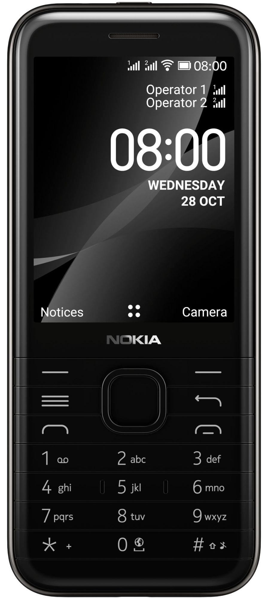 Nokia 8000 4G, 4GB, Onyx Black