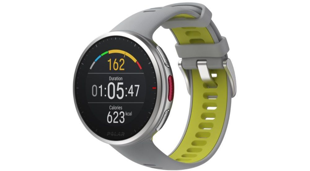 Polar Vantage V2 Sport Watch, Lime Grey