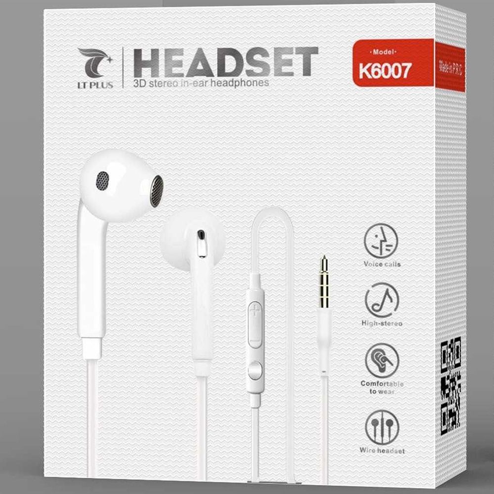 LT-Plus K6071 Stereo Headset with 3.5mm Micro Jack