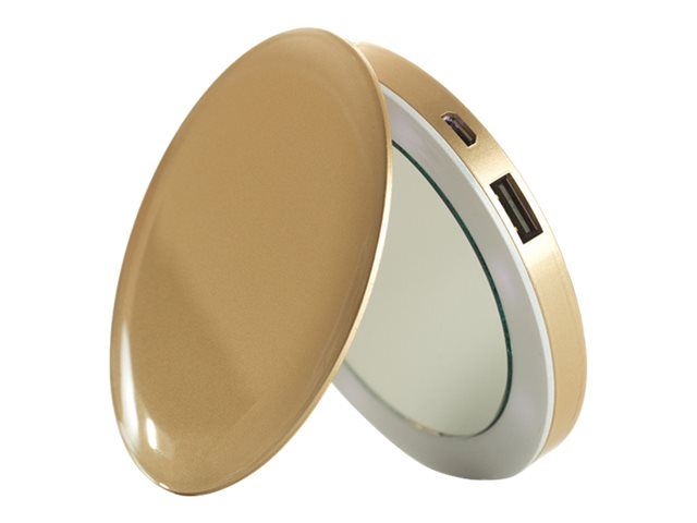 Targus Hyper Pearl: 3000mAh Power Bank - 2.1A USB - Gold