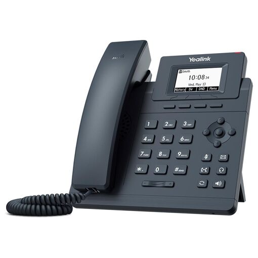 Téléphone fixe Yealink T30P LCD Noir