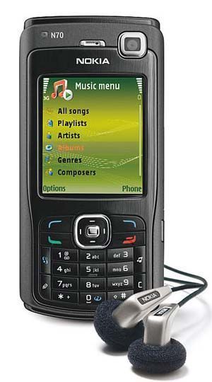 Téléphone Nokia N70 (Noir)