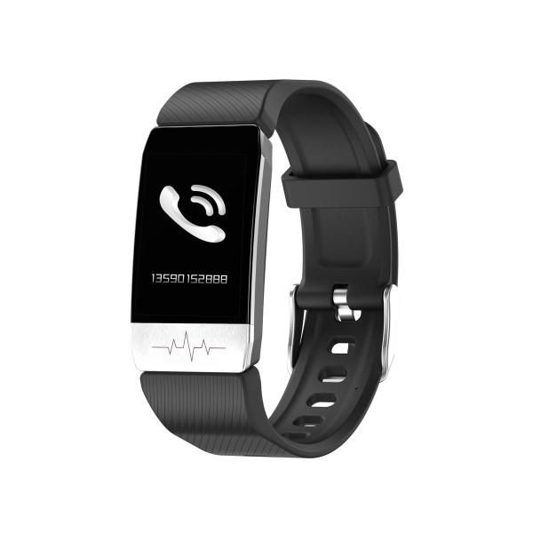 KSIX Activity Band Thermometer HR 1.4" Bluetooth 90 mAh Black