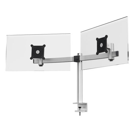 Durable Flat Screen Monitor Stand for Desk, 27" Silver