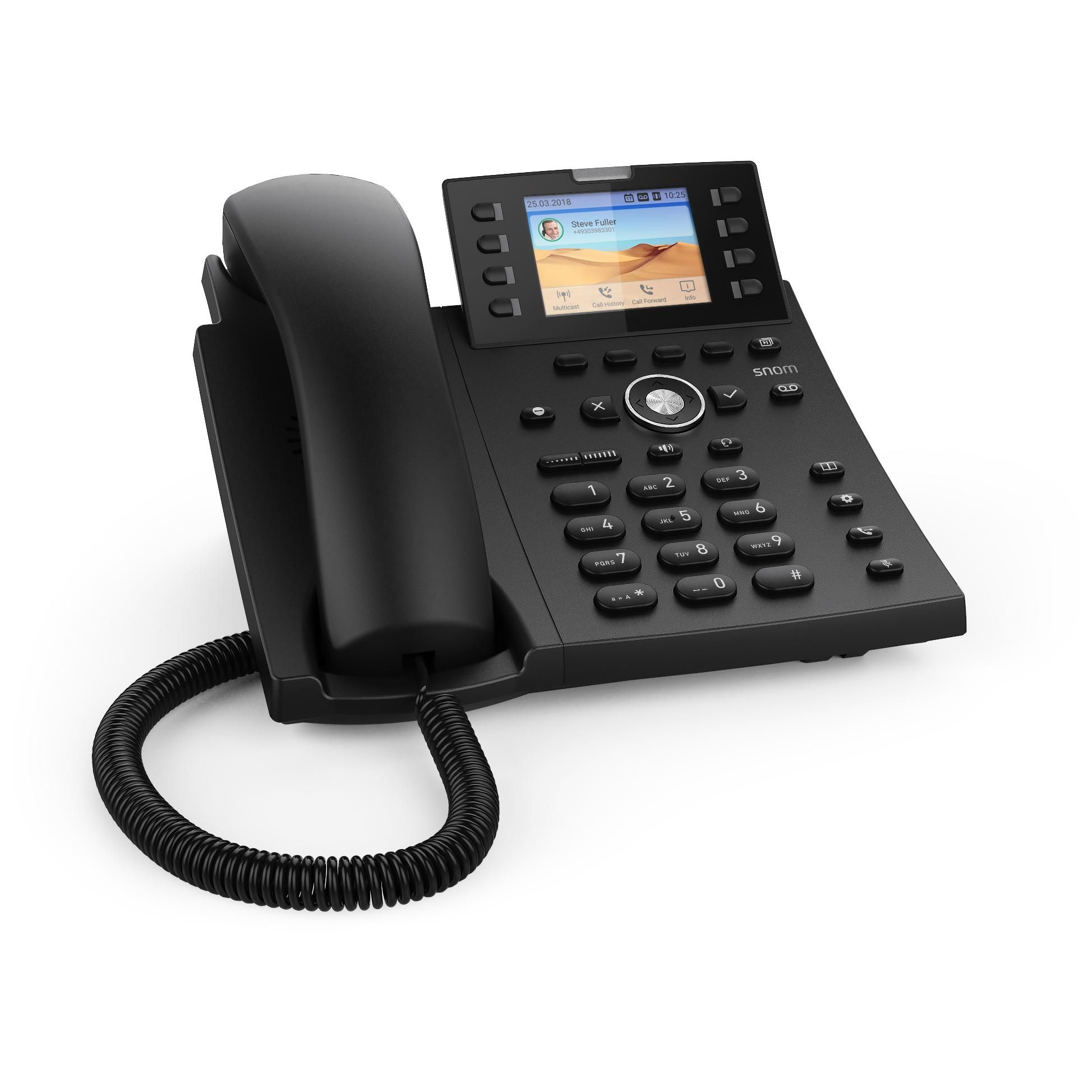 Snom D335 Fixed Phone, Black TFT