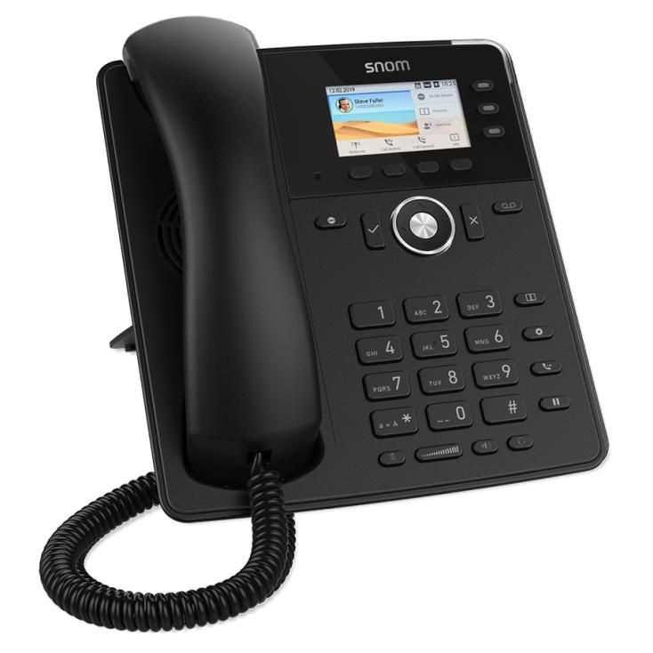 Snom D717 Desk Phone, Black, 3 Lines TFT