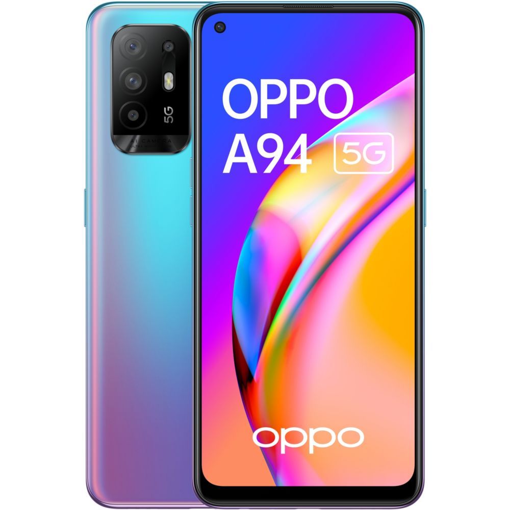 OPPO A94 5G Blue 8+128GB, AMOLED Screen, Quad 48MP Camera, Night Vision & HDR, 30W Fast Charge