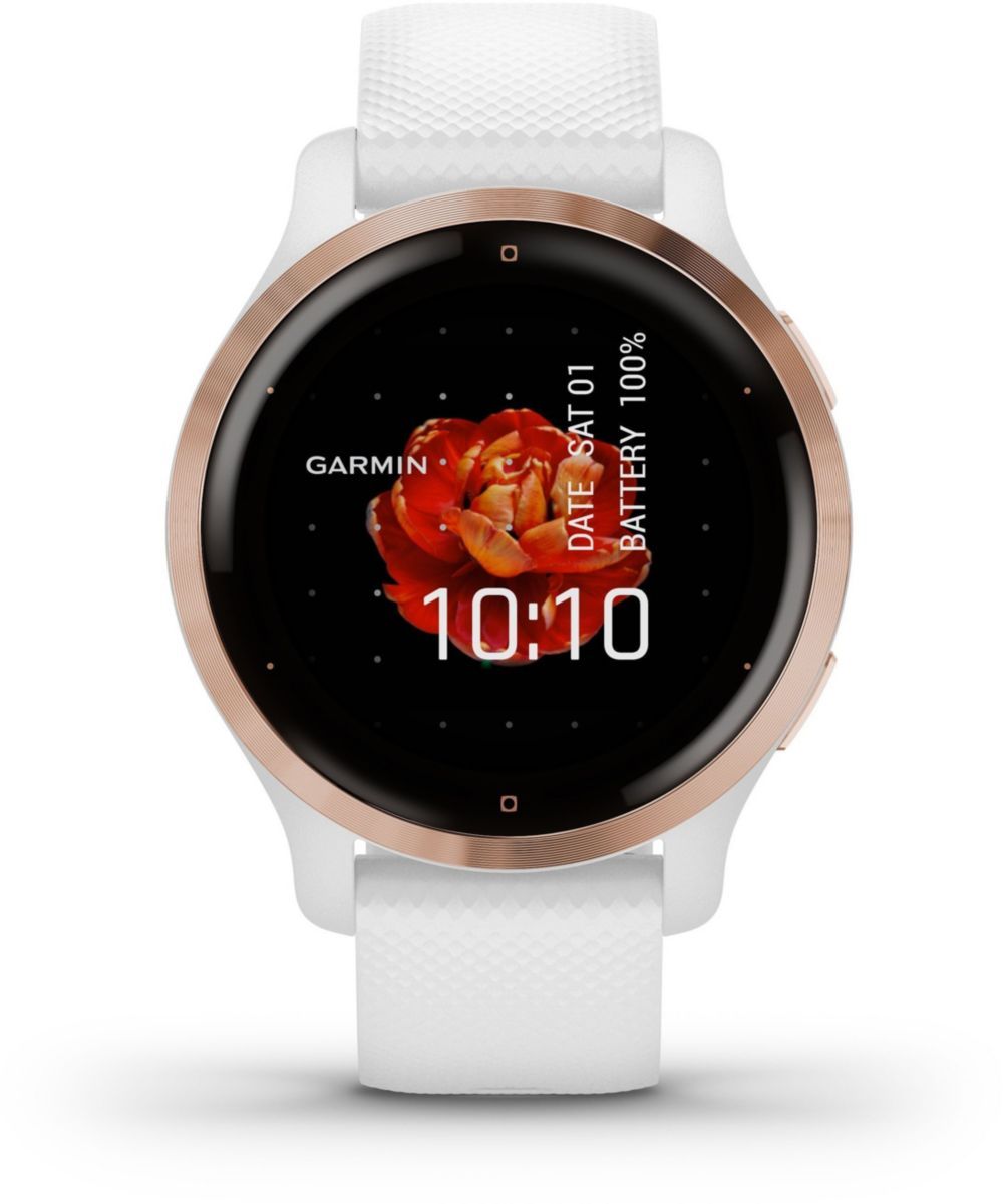 Reloj Deportivo Garmin Venu 2S Oro Rosa con Pulsera Blanca