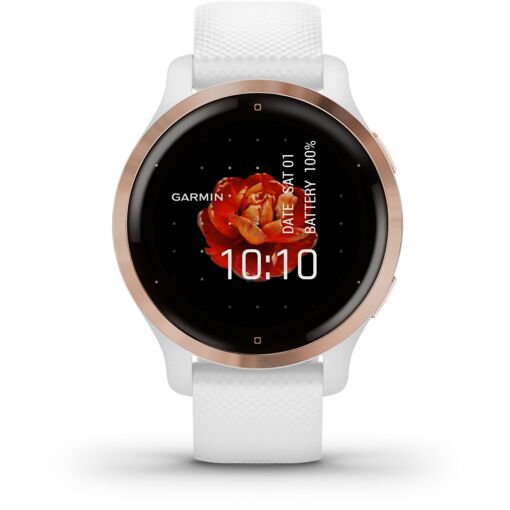 Reloj Deportivo Garmin Venu 2S Oro Rosa con Pulsera Blanca