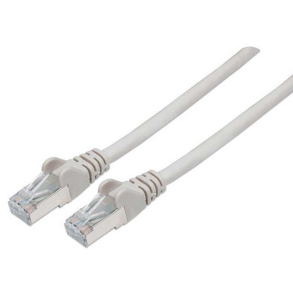 IC Intracom Network Patch Cable, Cat6, 0.25m, Grey, Copper, S/FTP, LSOH/LSZH, PVC, RJ45, Gold Plated Contacts, Snagless, Booted, Lifetime Warranty