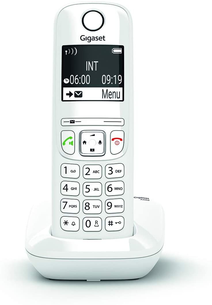 Teléfono fijo inalámbrico Gigaset con pantalla retroiluminada grande