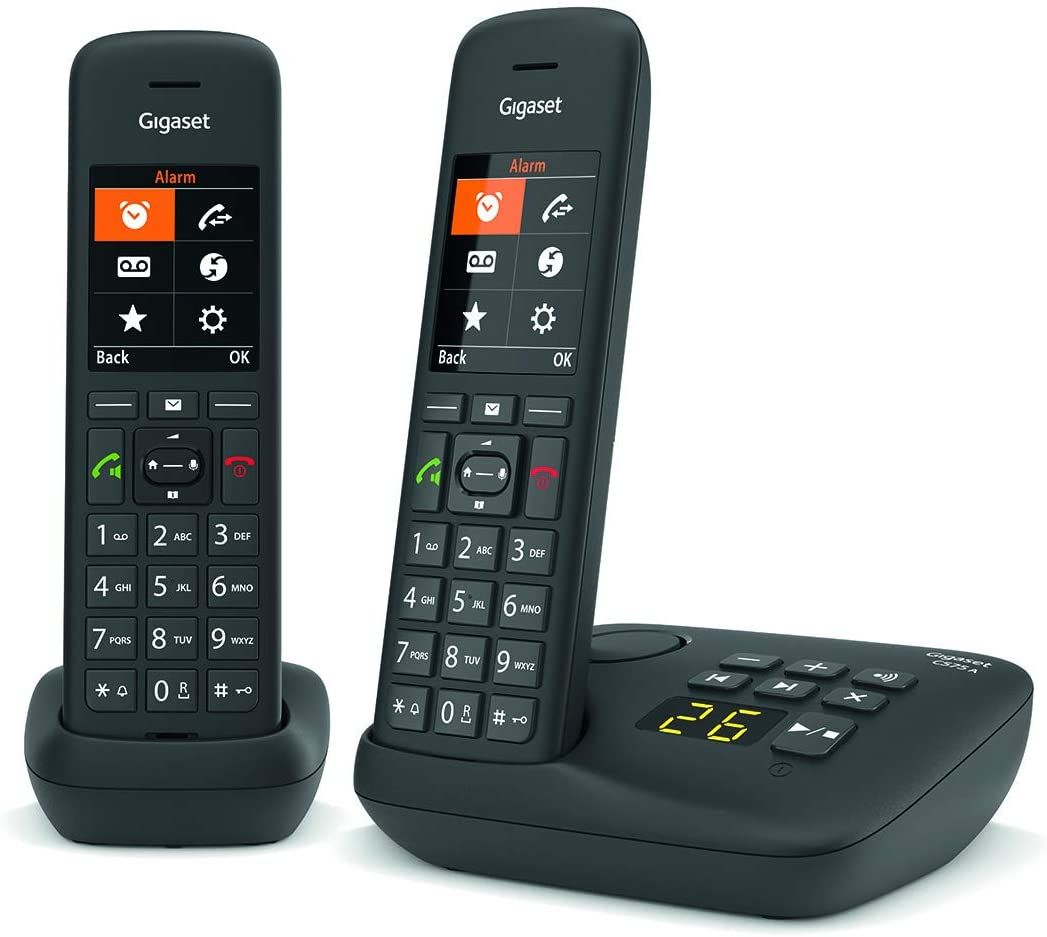 Teléfono fijo inalámbrico dúo Gigaset, Negro