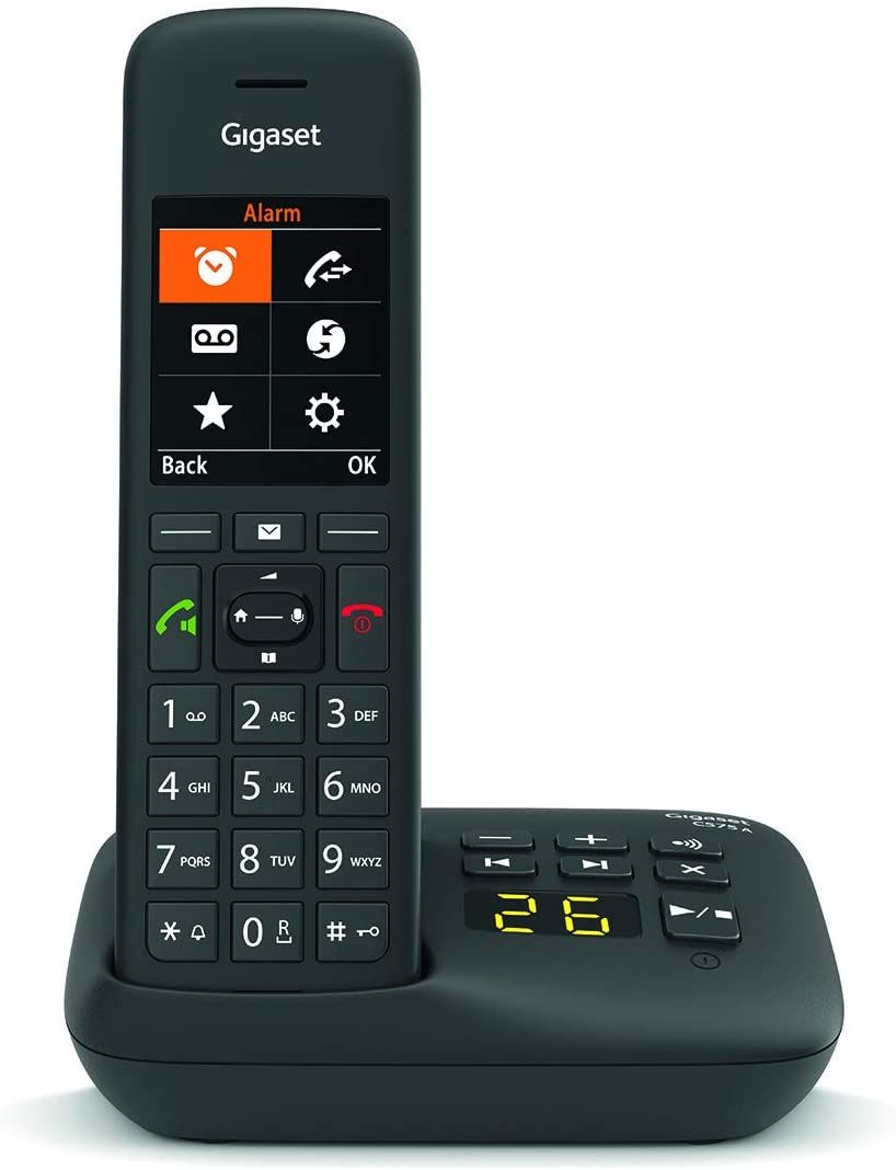 Gigaset C575 Cordless Phone with Answering Machine - Black
