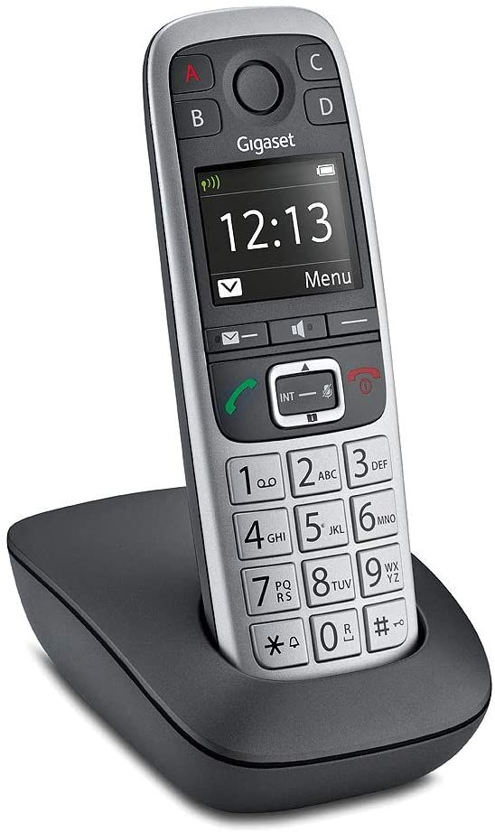 Gigaset Corded Phone, No Answering Machine, Adjustable Volume, SOS Button, Large Display, LED Indicators, Direct Access Keys