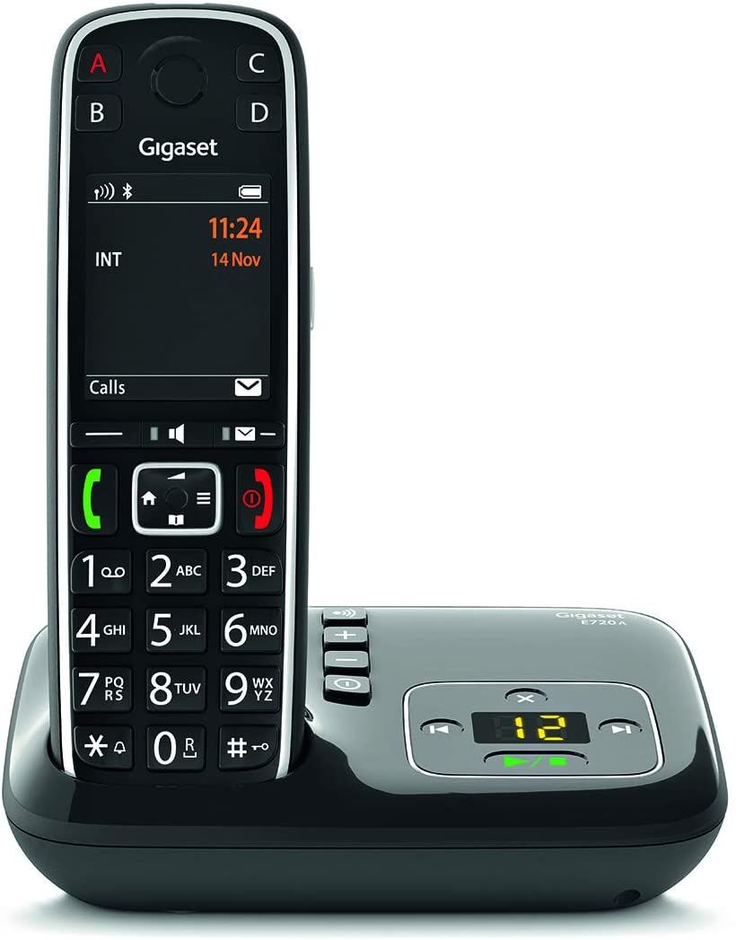 Teléfono fijo sin hilos Gigaset E720 con contestador automático y pantalla retroiluminada