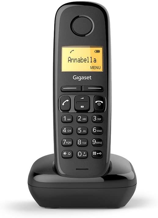 Gigaset Wireless Landline Phone (No Answering Machine) - Black