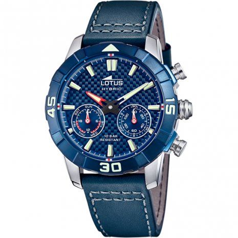 Lotus Smartime Connected Watch, Silver/Blue