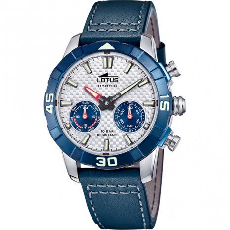 Lotus Smartime Connected Watch 45mm - Silver/Blue