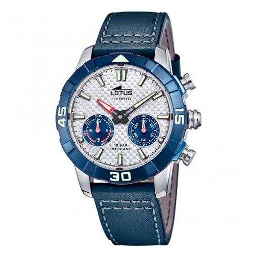 Lotus Smartime Connected Watch 45mm - Silver/Blue