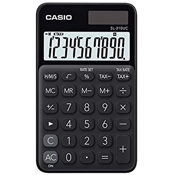 Casio SL 310UC BK Pocket Calculator Black