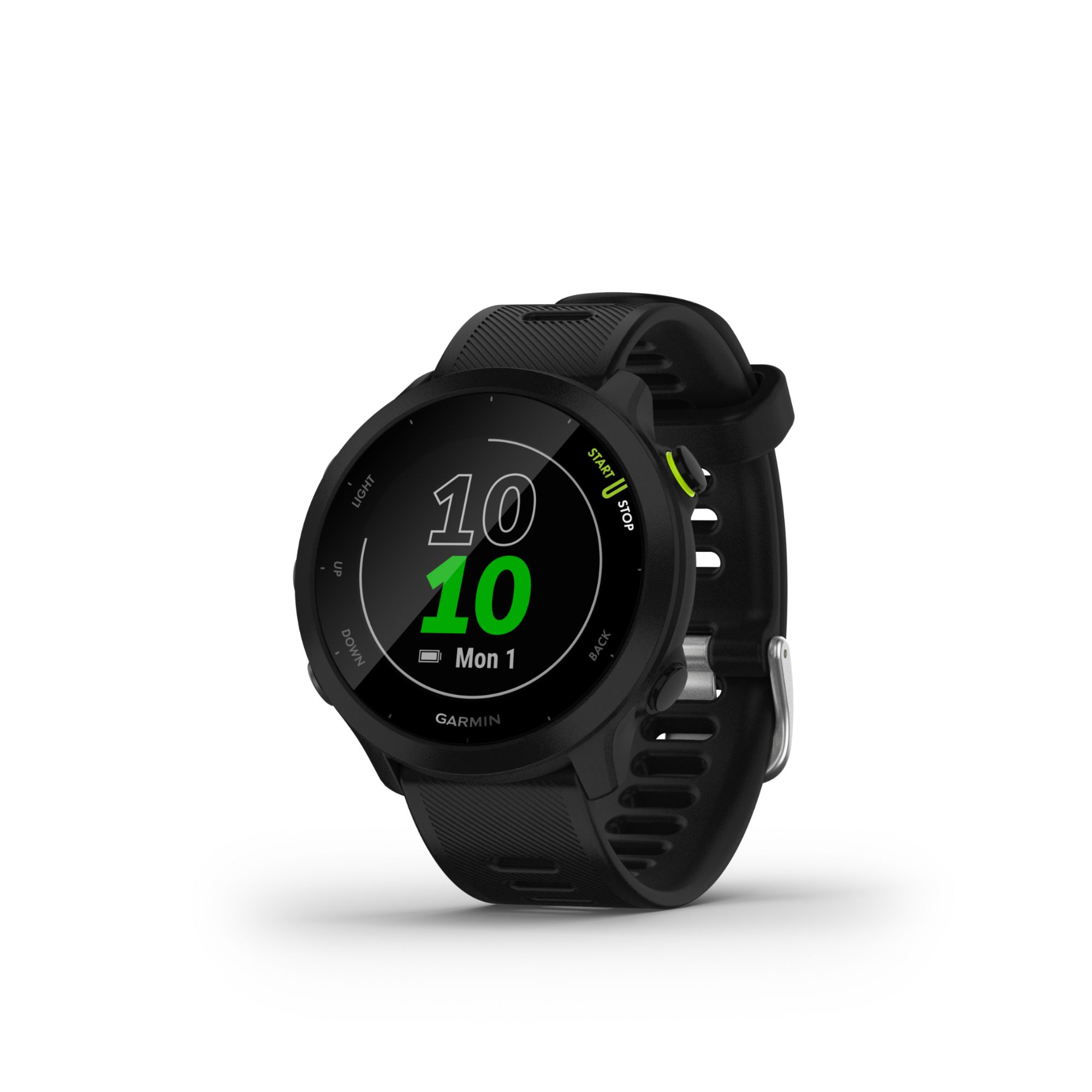 Garmin Forerunner 55 - Black - Sports Watch with Silicone Strap