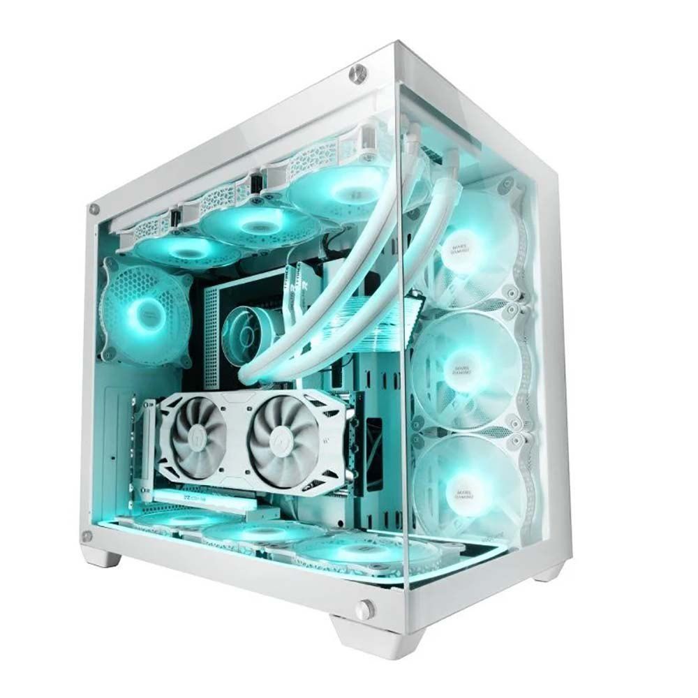 Mars Gaming MCV4 White ATX Mid-Tower Case