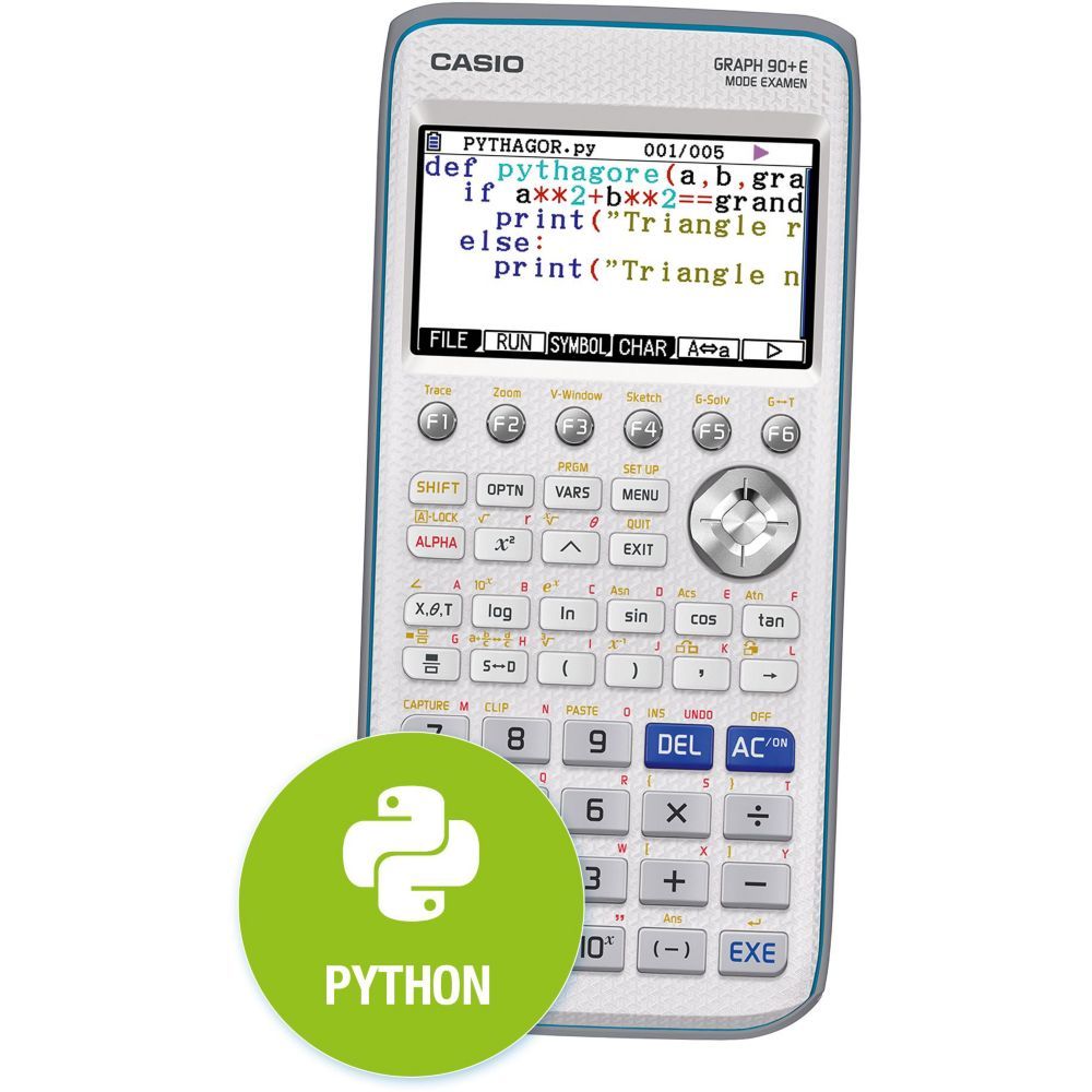 Casio Python Graph 90+E - High School Graphing Calculator
