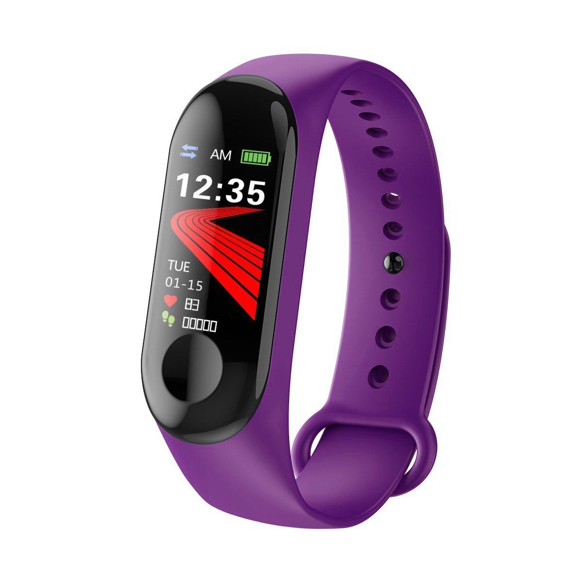 Heart Rate and Blood Pressure Monitor Smartwatch, Color Screen,  Blue