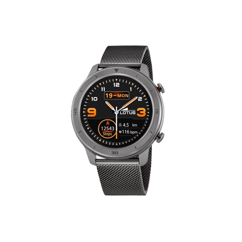 Lotus Smartwatch (Size: 40mm, Color: Black, Capacity: 50m Water Resistance)