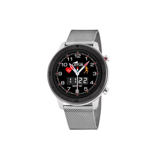 LOTUS SMARTWATCH - Classic Smartwatch, 40mm, Black & Silver