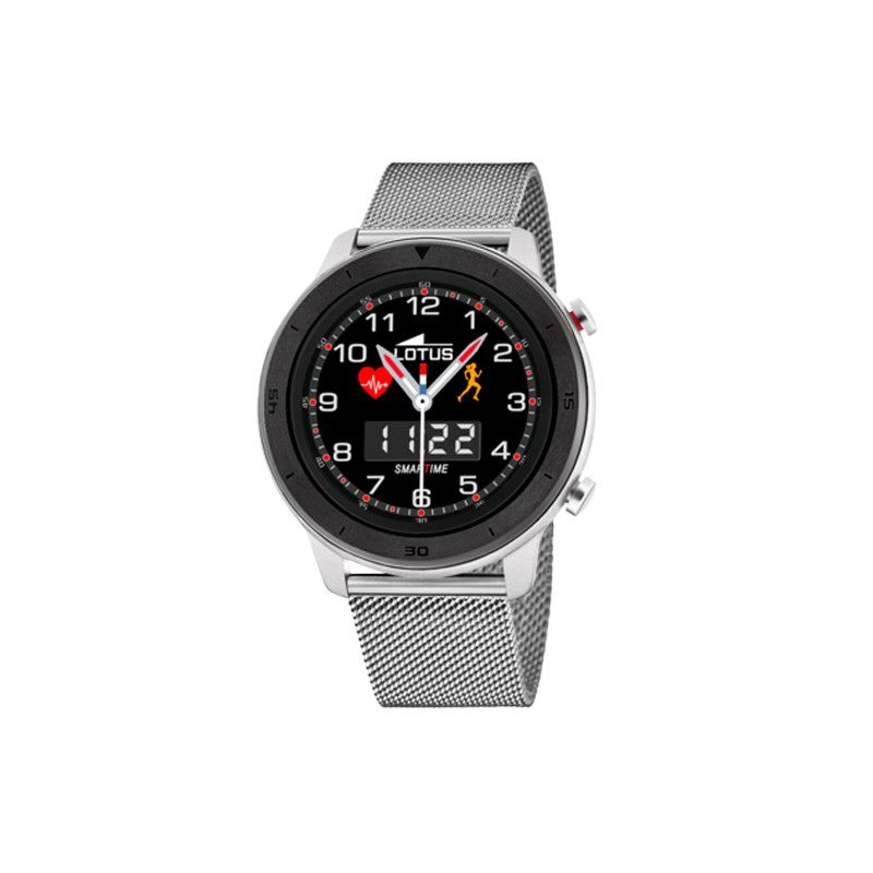 LOTUS SMARTWATCH - Classic Smartwatch, 40mm, Black & Silver
