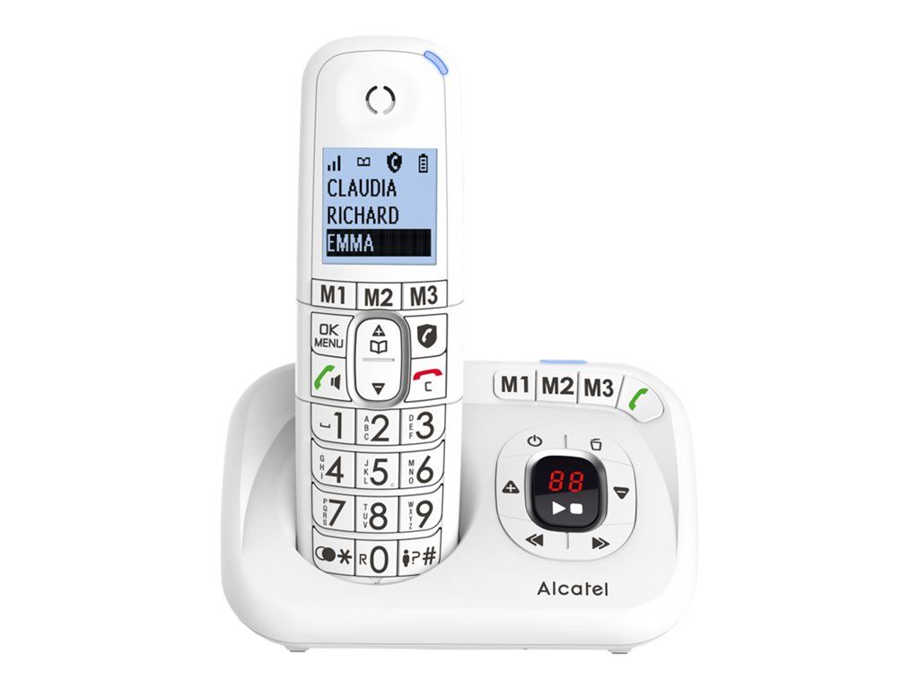 Alcatel Xl785 Duo Cordless Phone - Caller ID - 3-Way Conference - White