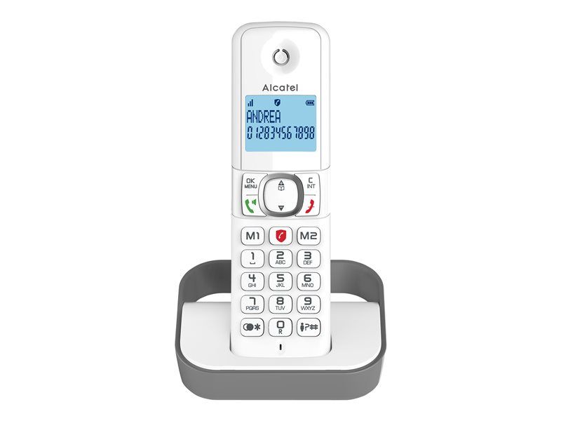 ATLINKS Classic F860 - Cordless Phone with Caller ID - 3-Way Conference Calling - Gray