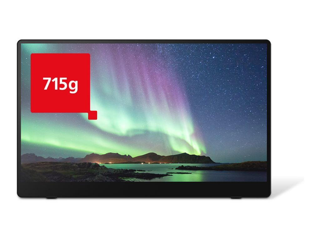 Ricoh 150BW OLED Monitor - 15.6" Portable Touchscreen - Full HD 1920x1080 @ 60Hz - 300cd/m² - 100,000:1 Contrast Ratio - 1ms Response Time - 2xUSB-C - Speakers