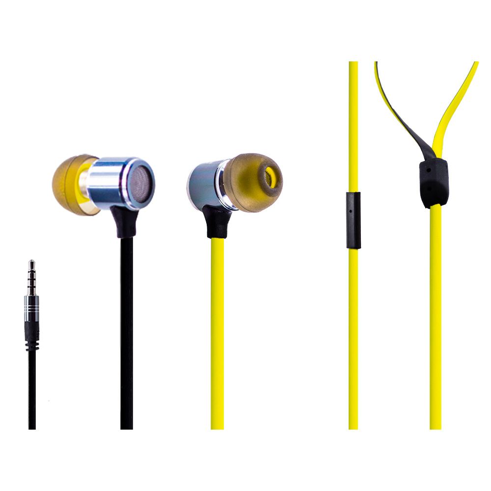 Casque intra-auriculaire Kabiloo Jupiter stéréo (jaune)