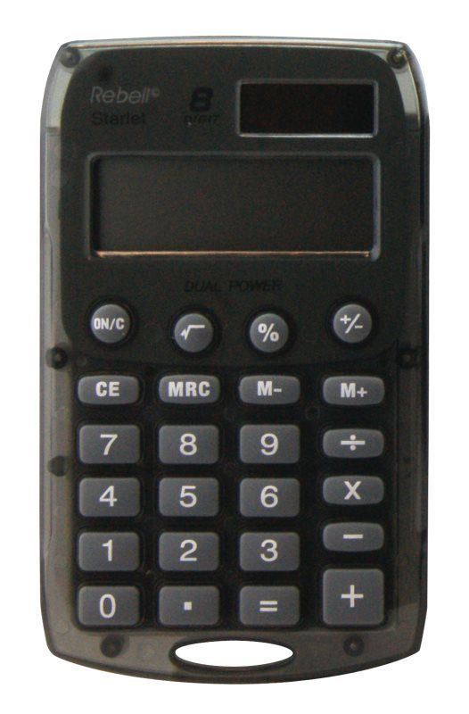 AVETIC 8-Digit Pocket Calculator (Solar/Battery Power)