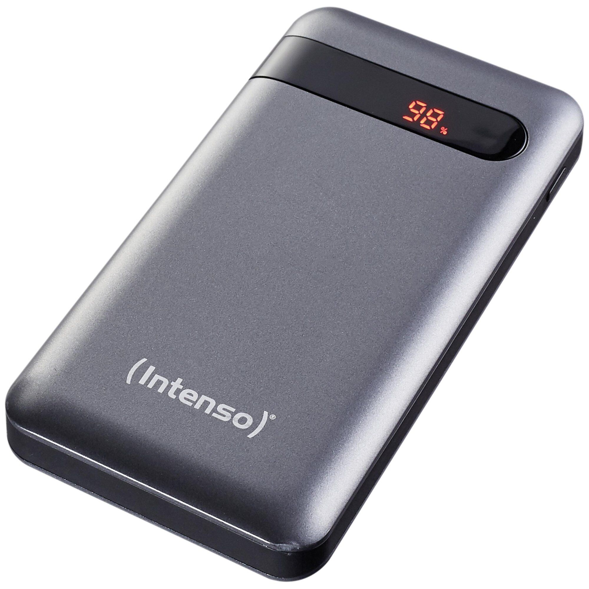 Intenso PD10000 Lithium Polymer (Lipo) Power Bank 10,000 mAh - Slate Grey