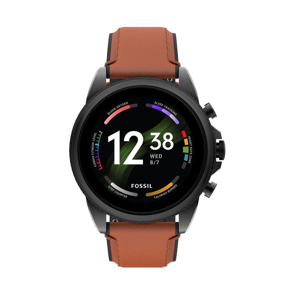 Fossil Gen 6 Smartwatch - 44mm - Brown Leather