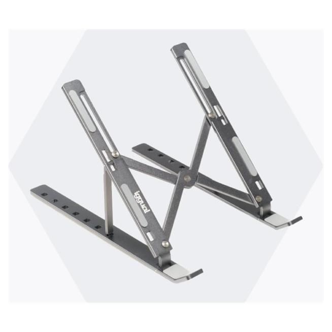 Igual Laptop Stand - Portable, Adjustable, Foldable - 17" - Dark Grey