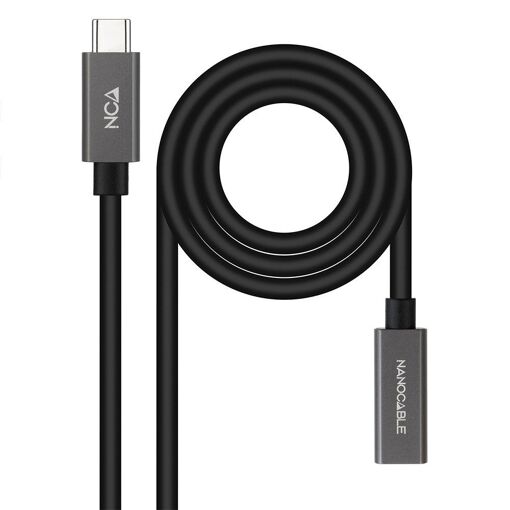 NanoCable USB-A to USB-C Cable, 0.5m, 10Gbps, Black