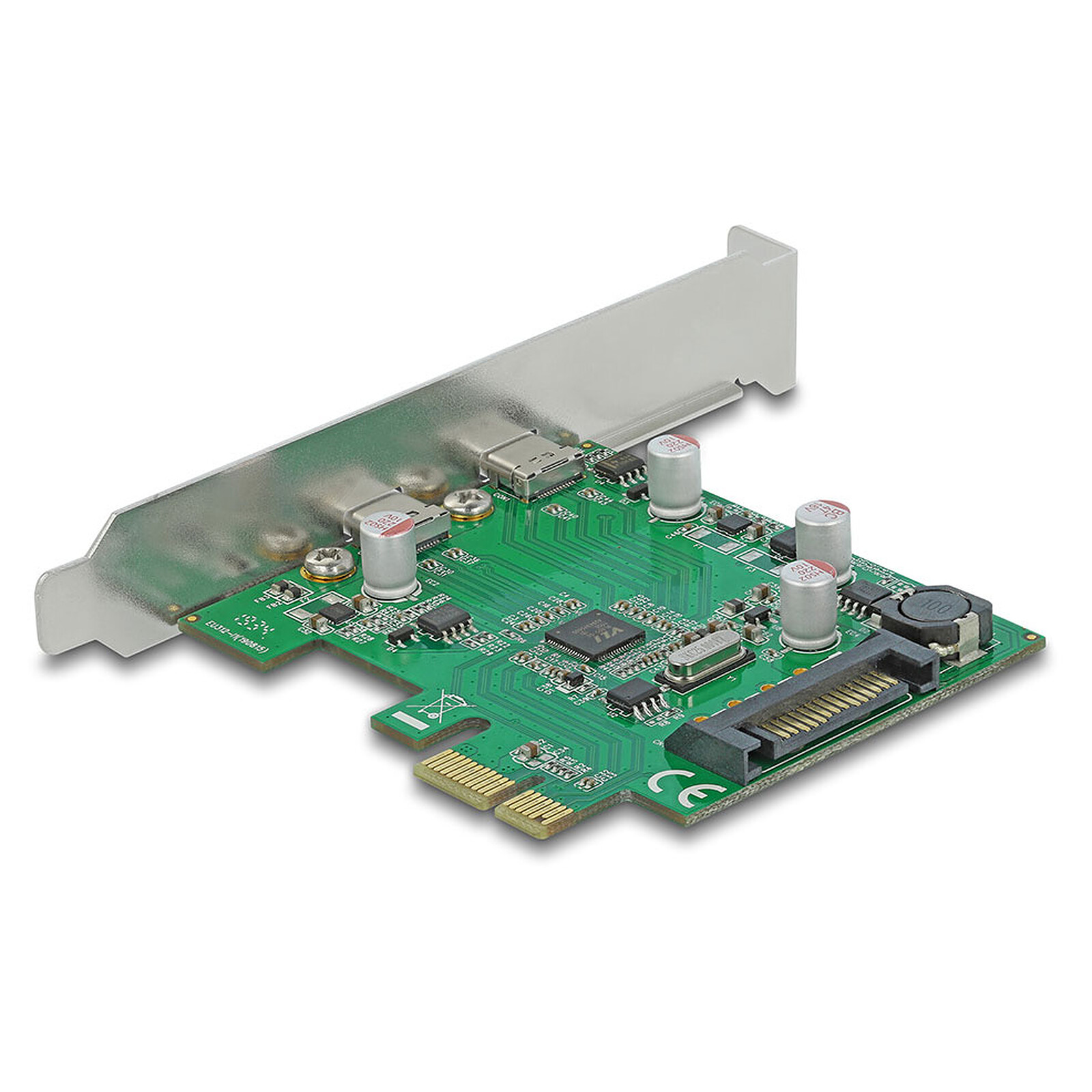 Tarjeta controladora PCI Express DeLock a 2 puertos USB-C 3.0