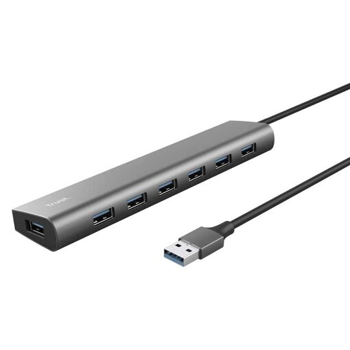 Trust Halyx USB Hub - 7 x USB 3.2 Gen 1 + 1 x USB-C Power Delivery